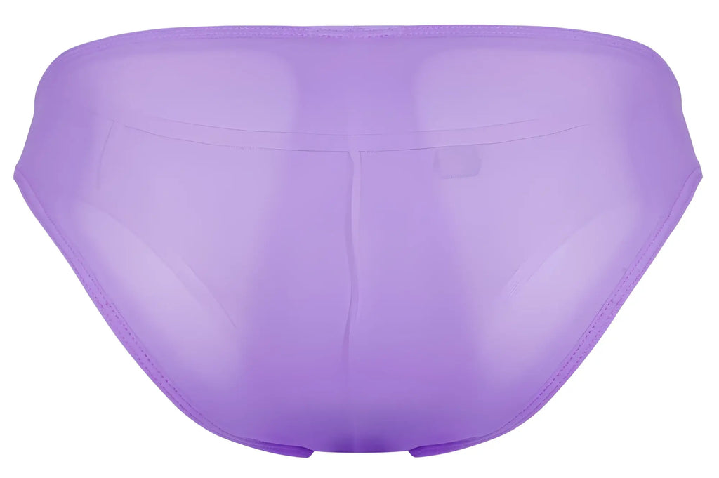 Sheer lavender mesh brief pikante pik 1822 luxury briefs with smooth translucent fabric and subtle edge stitching