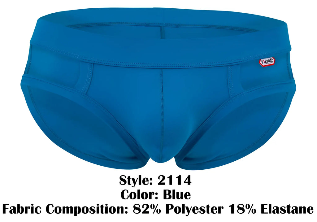 Bright blue pikante PIK 2114 Lenox briefs for men made of 82% polyester and 18% elastane with a snug fit
