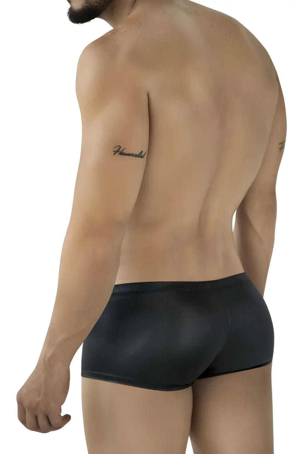 Black pikante pik 2116 candy trunks briefs with glossy finish and sleek form-fitting design