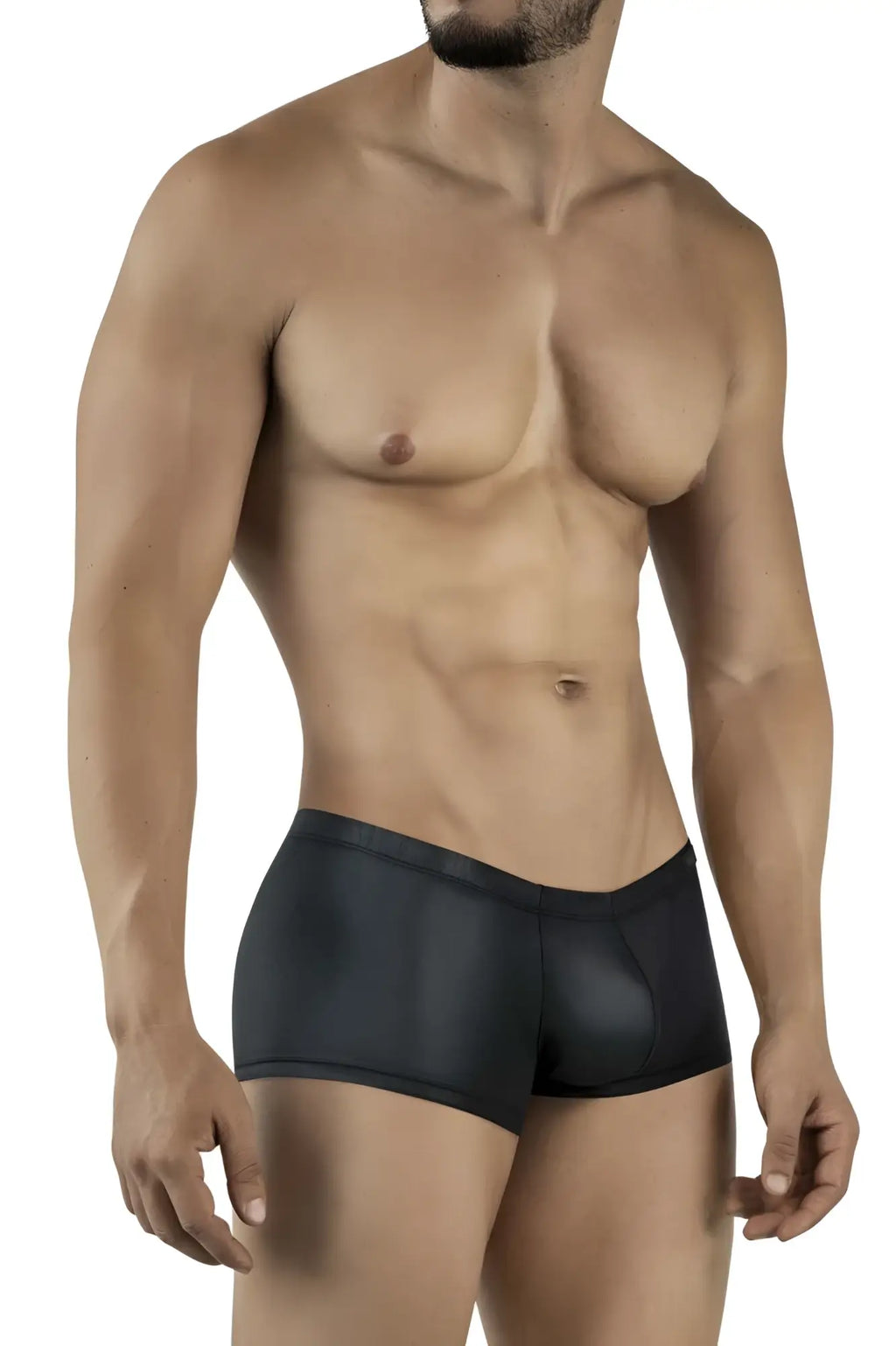 Black form-fitting glossy pikante pik 2116 candy trunks men’s briefs designed for comfort and style