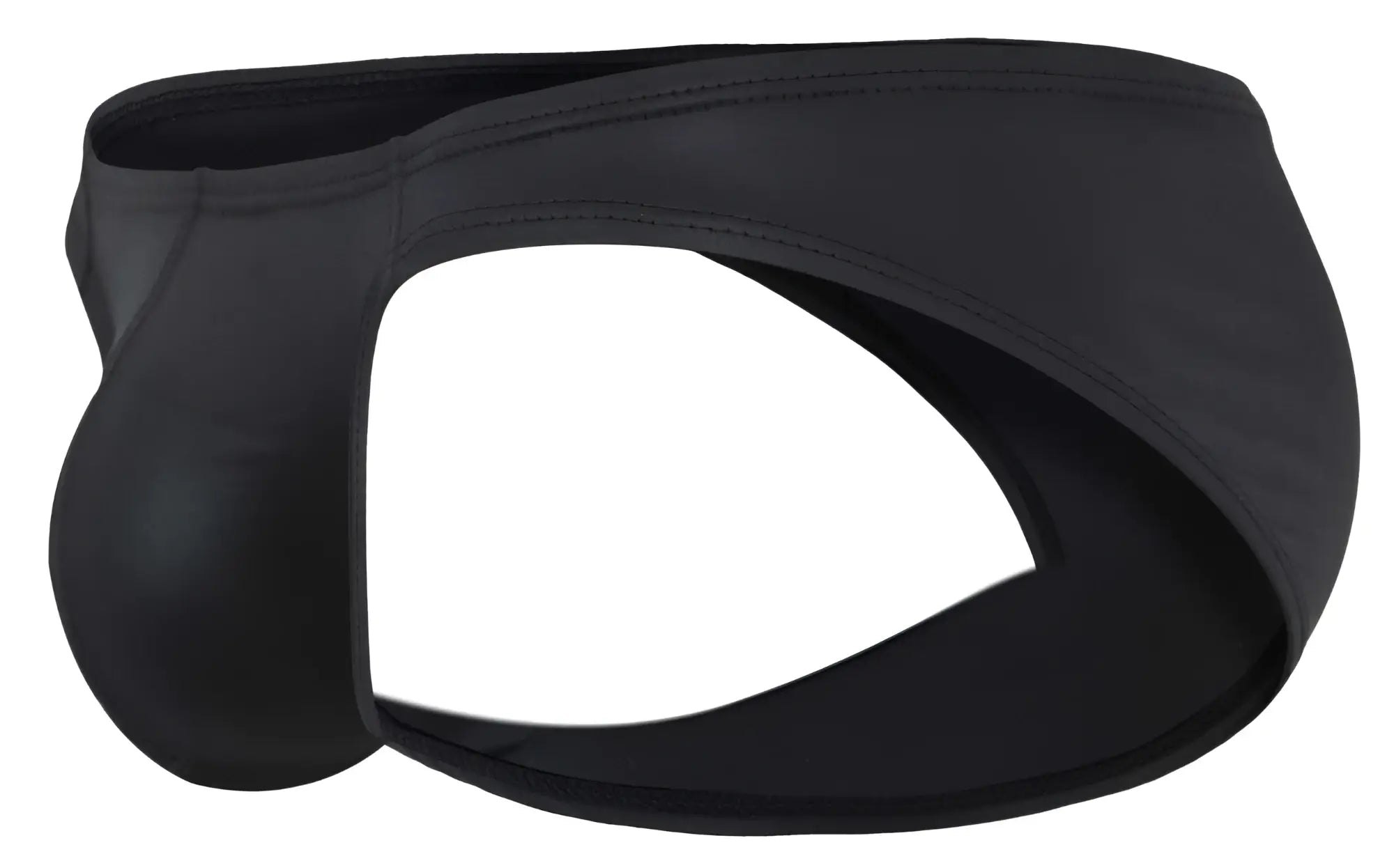 Pikante pik 2117 candy briefs in black feature form-fitting seamless design with reinforced stitching for men
