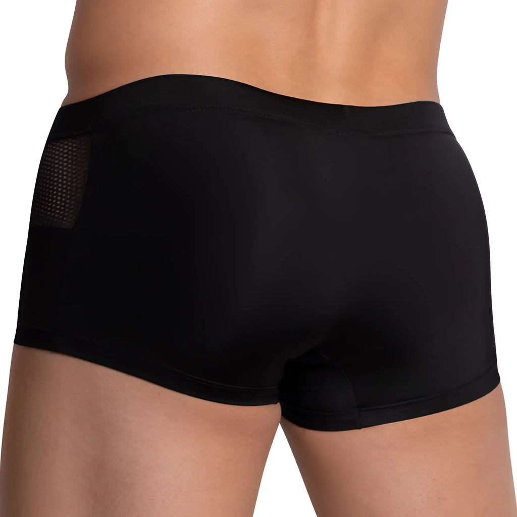 Black pistol pete ppg040 boxer briefs with mesh panel on left hip for breathable comfort and support