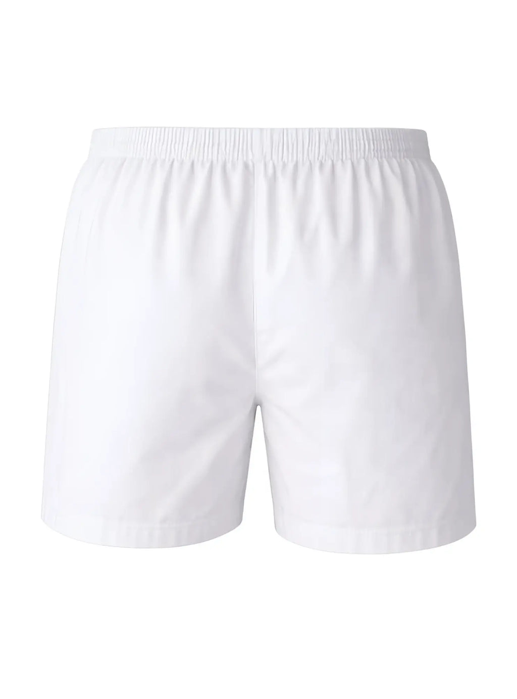White cotton woven boxer shorts with elastic waistband big mans broadcloth 2 pack product image