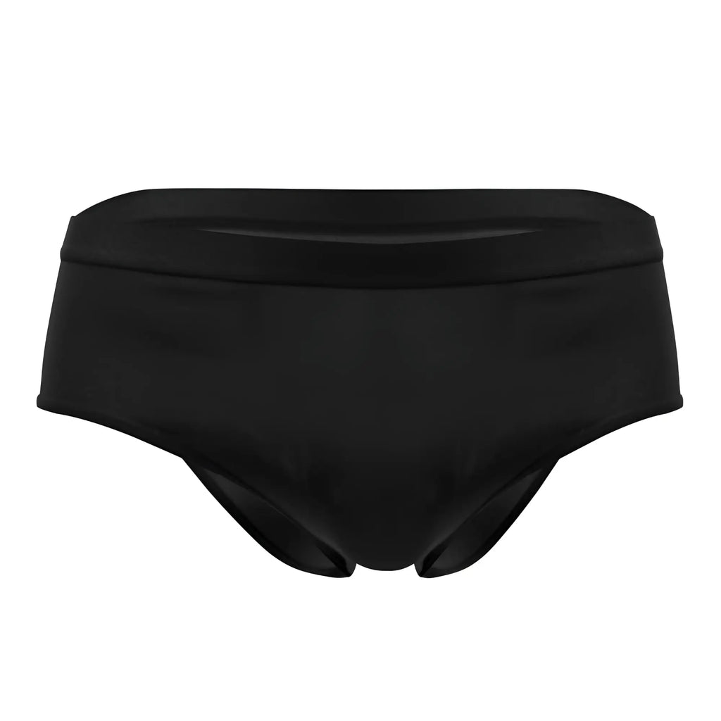 Black swim briefs plural pl004 with smooth sleek design and elastic waistband for comfortable wear