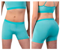 Plural pl008 trunks mint green seamless boxer briefs with matching elastic waistband for comfortable wear