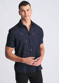 POSTMARC Lightweight Jaquard S/S Shirt - Navy