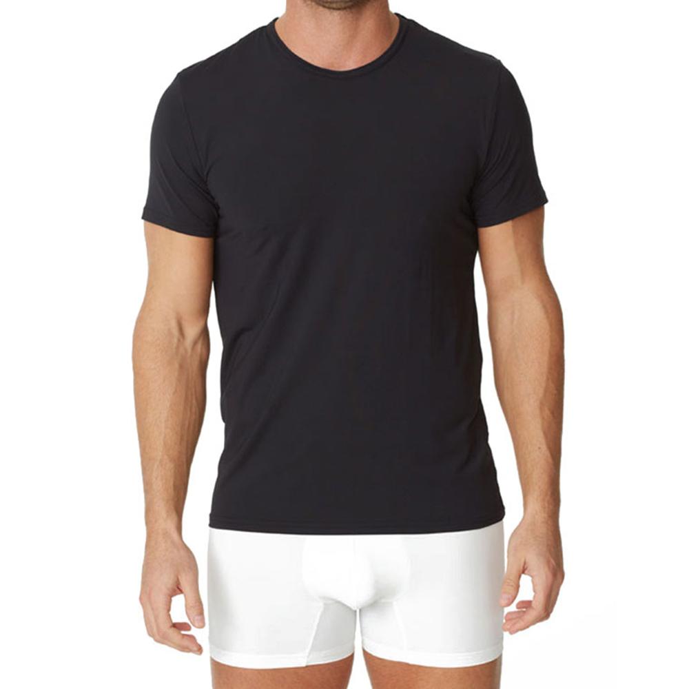 Parker &amp; Max PMFP-TCN1 Micro Luxe T-Shirt mit Rundhalsausschnitt