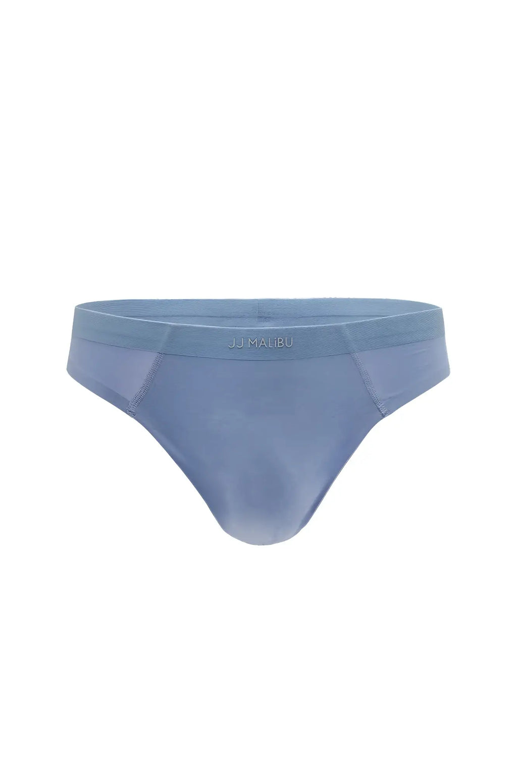 Light blue j.j. premium modal athletic thong in steel blue showing soft breathable fabric for active wear