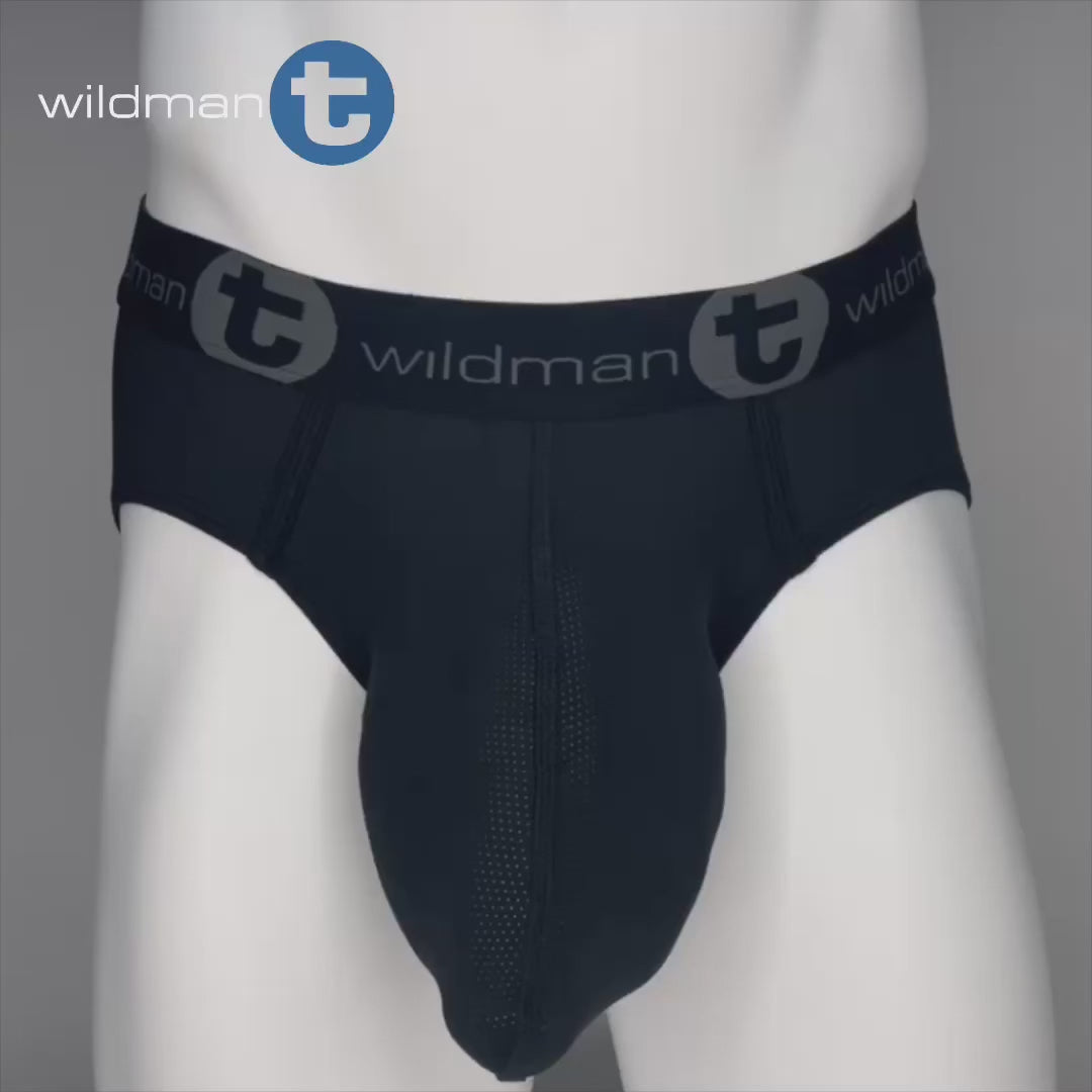 WildmanT 3er-Pack WildmanT Mesh Monster Cock Brief Schwarz