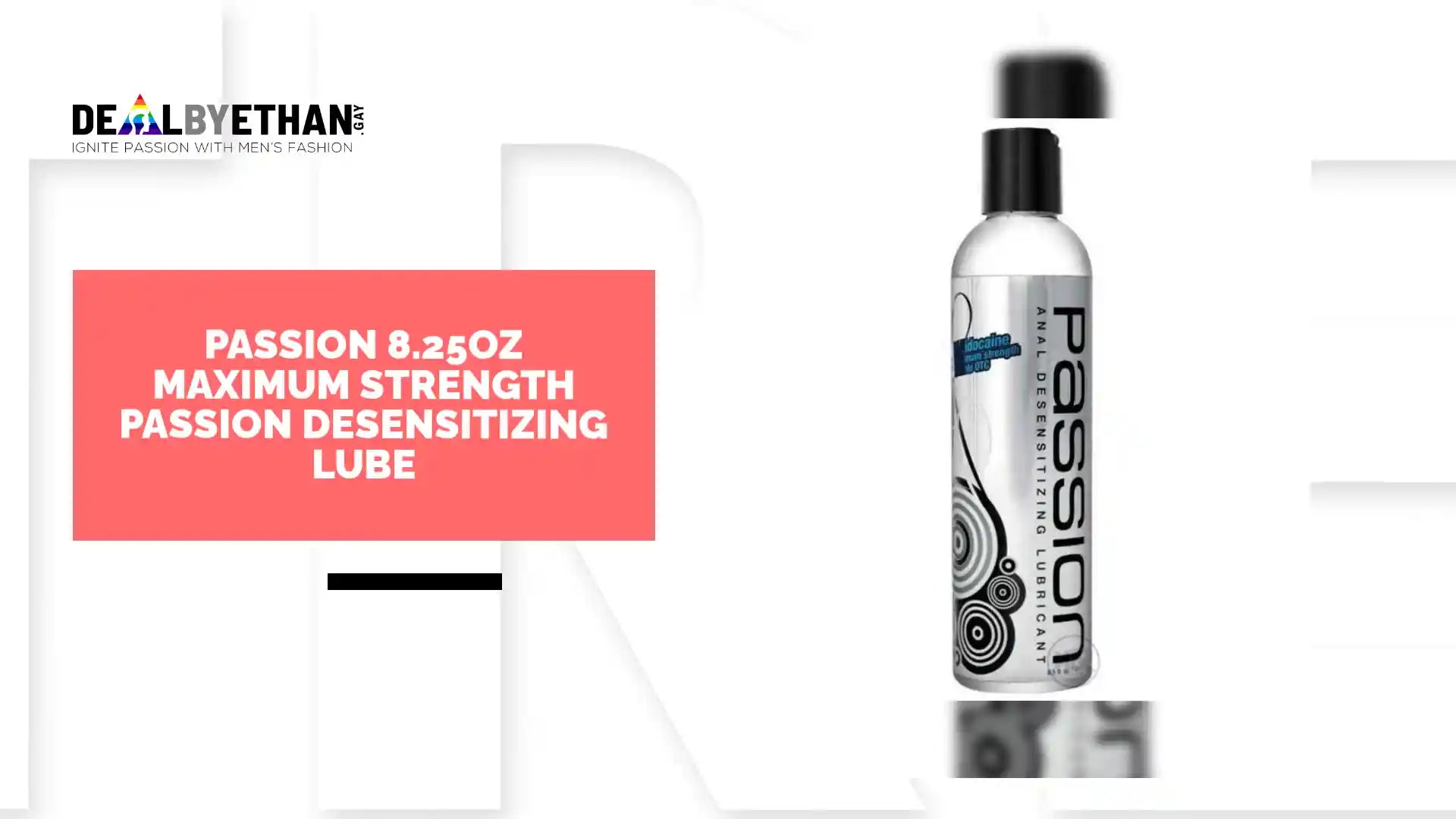 Passion 8.25oz Maximum Strength Passion Desensitizing Lube by@Outfy