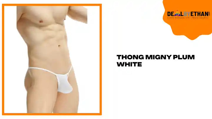 Thong Migny Plum White by@Outfy