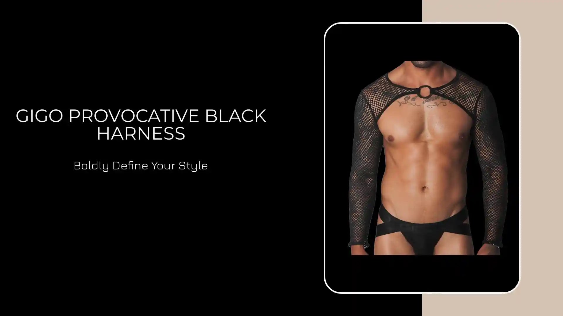 Gigo Provocative Black Harness by@Outfy