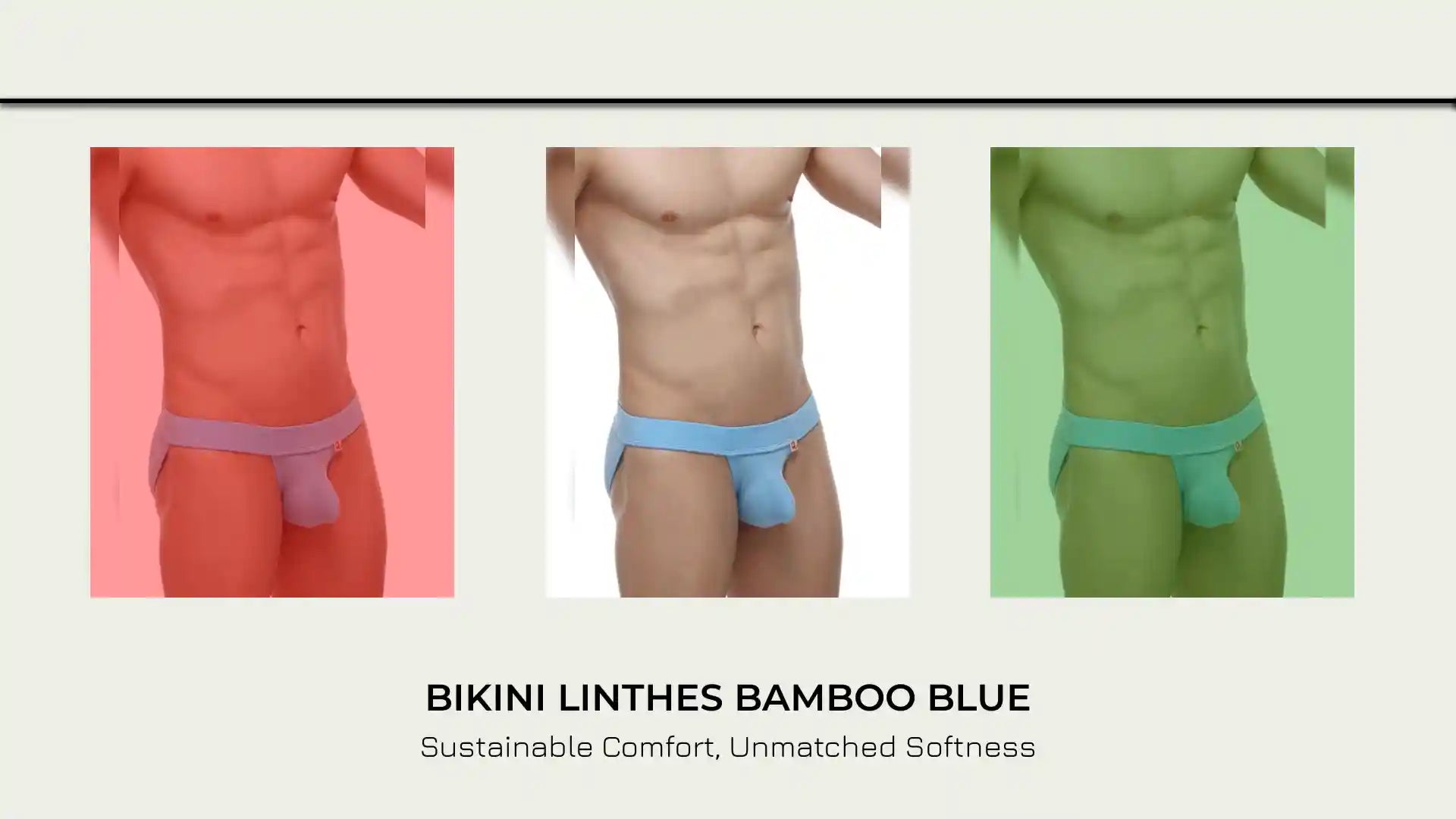 Bikini Linthes Bamboo Blue by@Outfy
