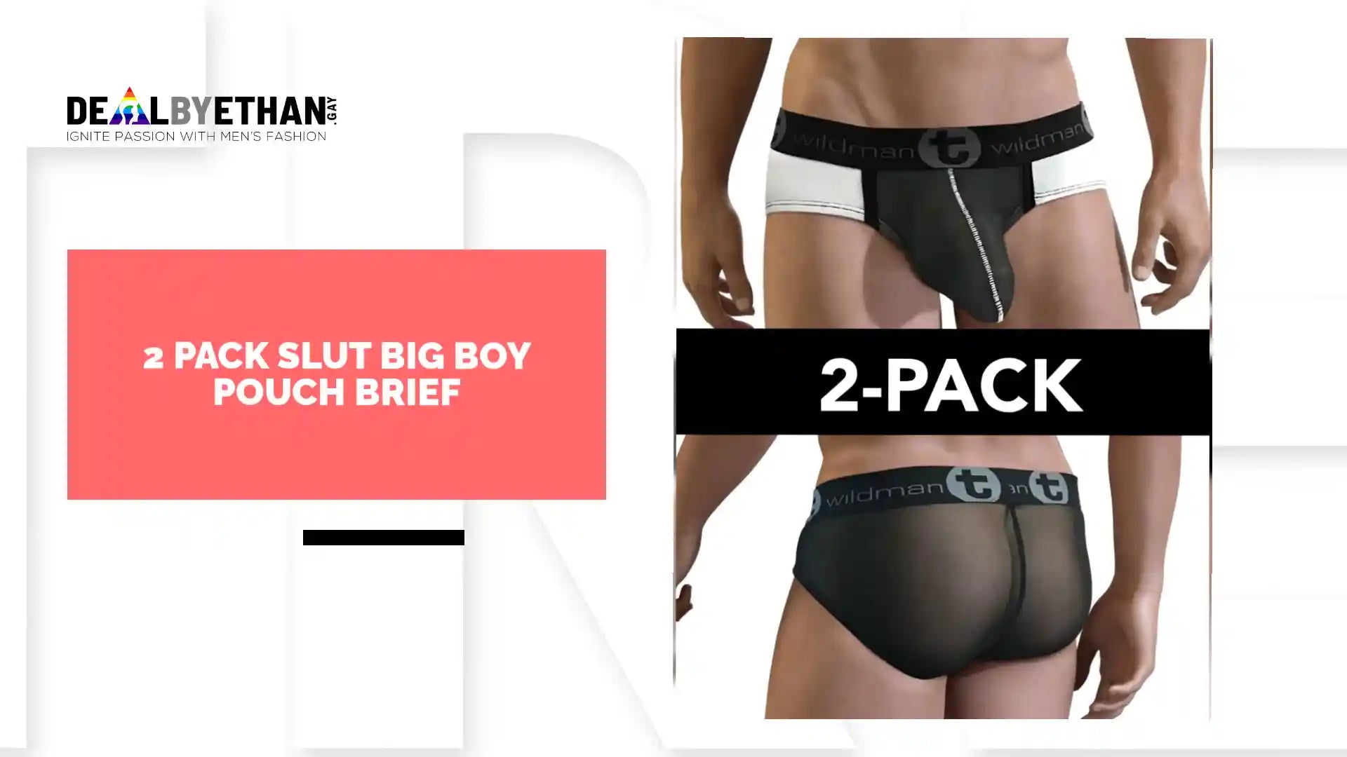 2 PACK Slut Big Boy Pouch Brief by@Outfy