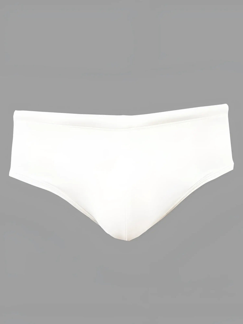 White pride 11 swim brief with smooth seamless design and comfortable fit for active swimwear use