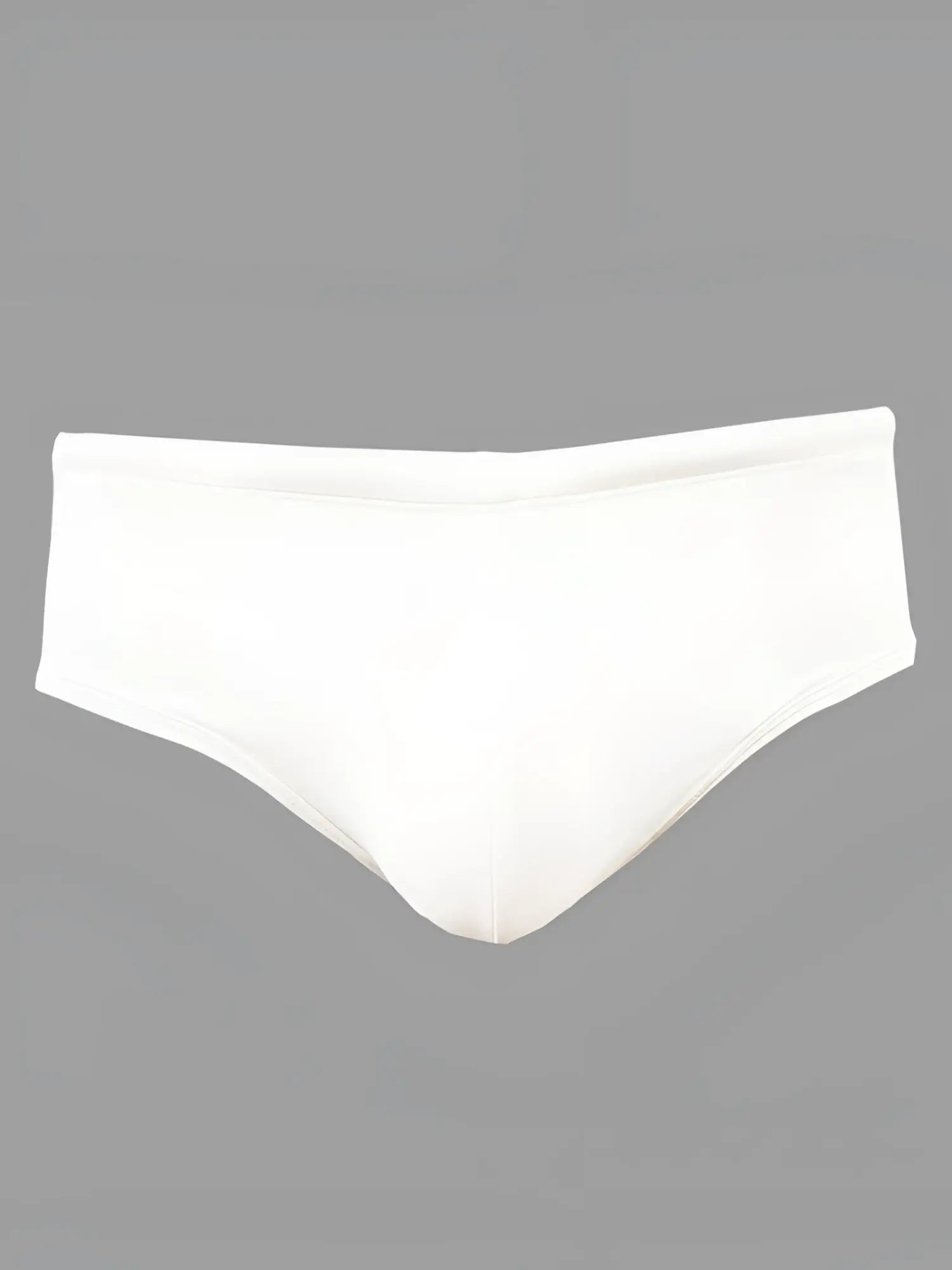 White pride 11 swim brief with smooth seamless design and comfortable fit for active swimwear use