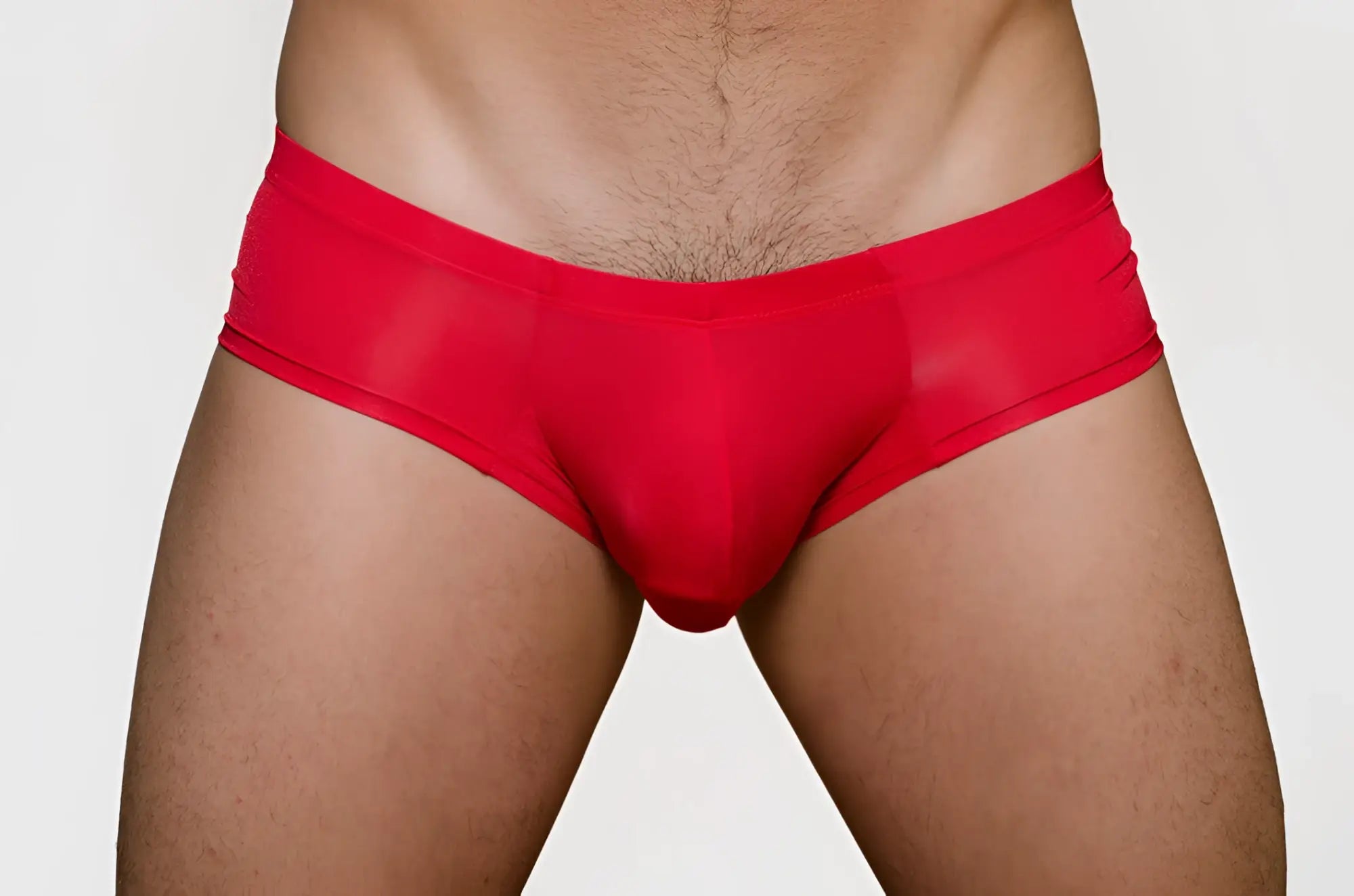 Red pride metro bunz boxer briefs with plus pouch made of smooth stretchy fabric for a snug comfortable fit