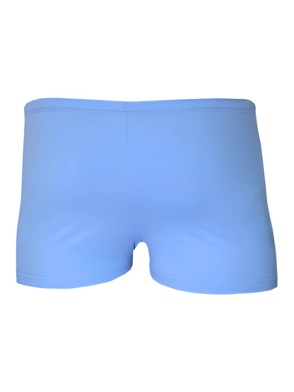 Light blue pride square trunk swim trunks with smooth texture and seamless design for comfortable swimwear use