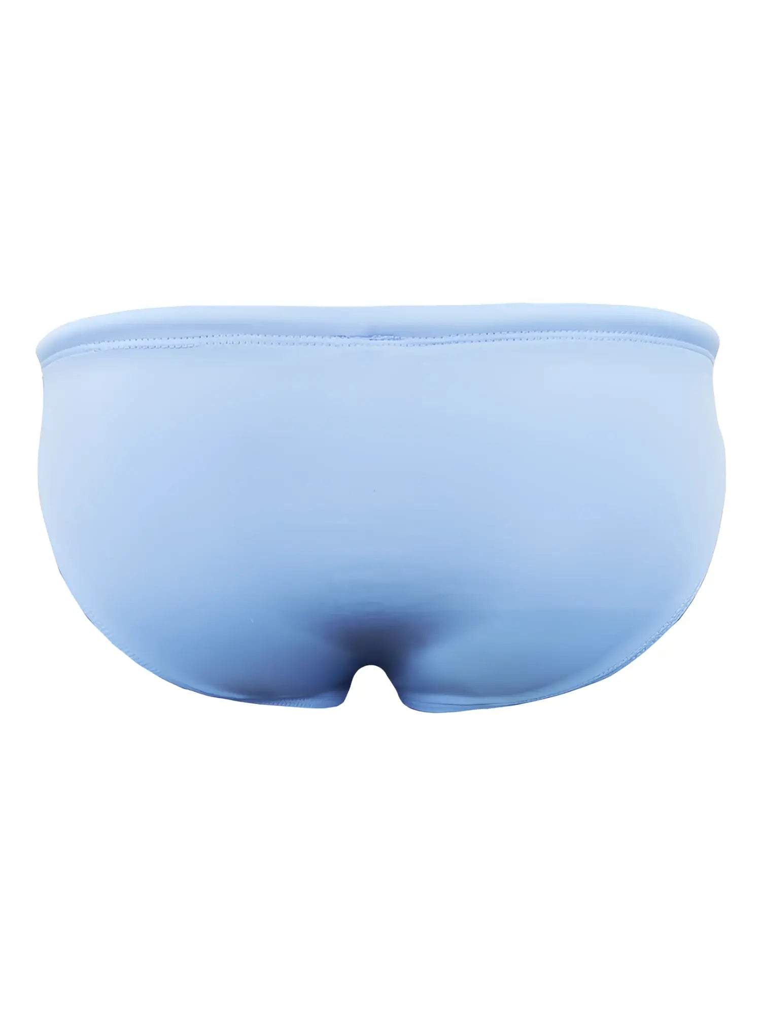 Light blue pride swim bikini briefs with seamless design and smooth texture for comfortable swimwear use