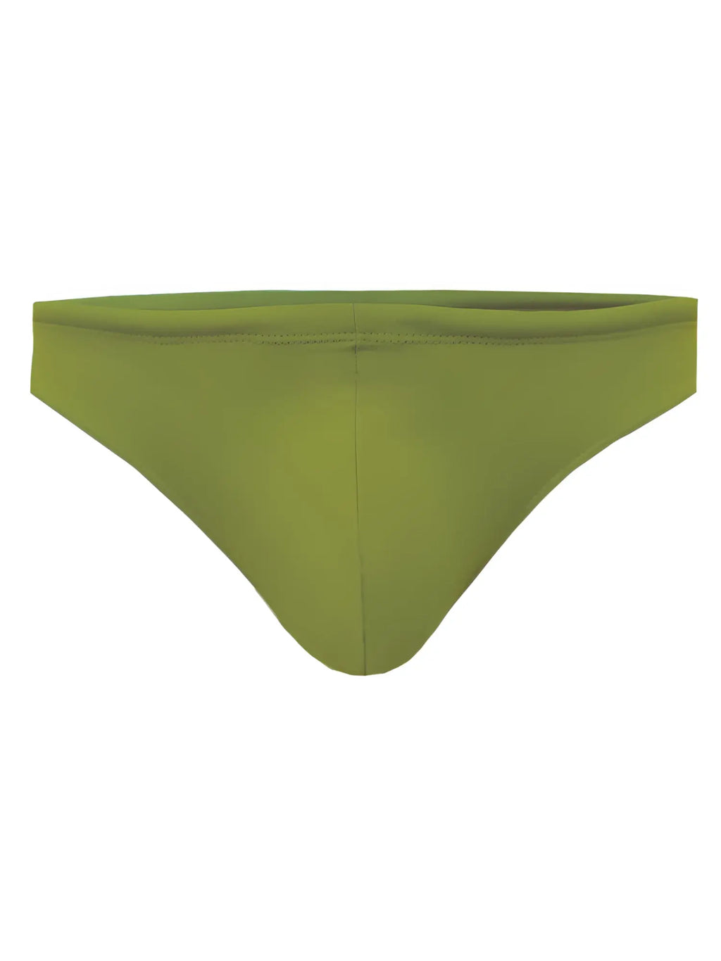 Olive green pride swim bikini swim trunks with smooth seamless fabric finish ideal for swimwear use