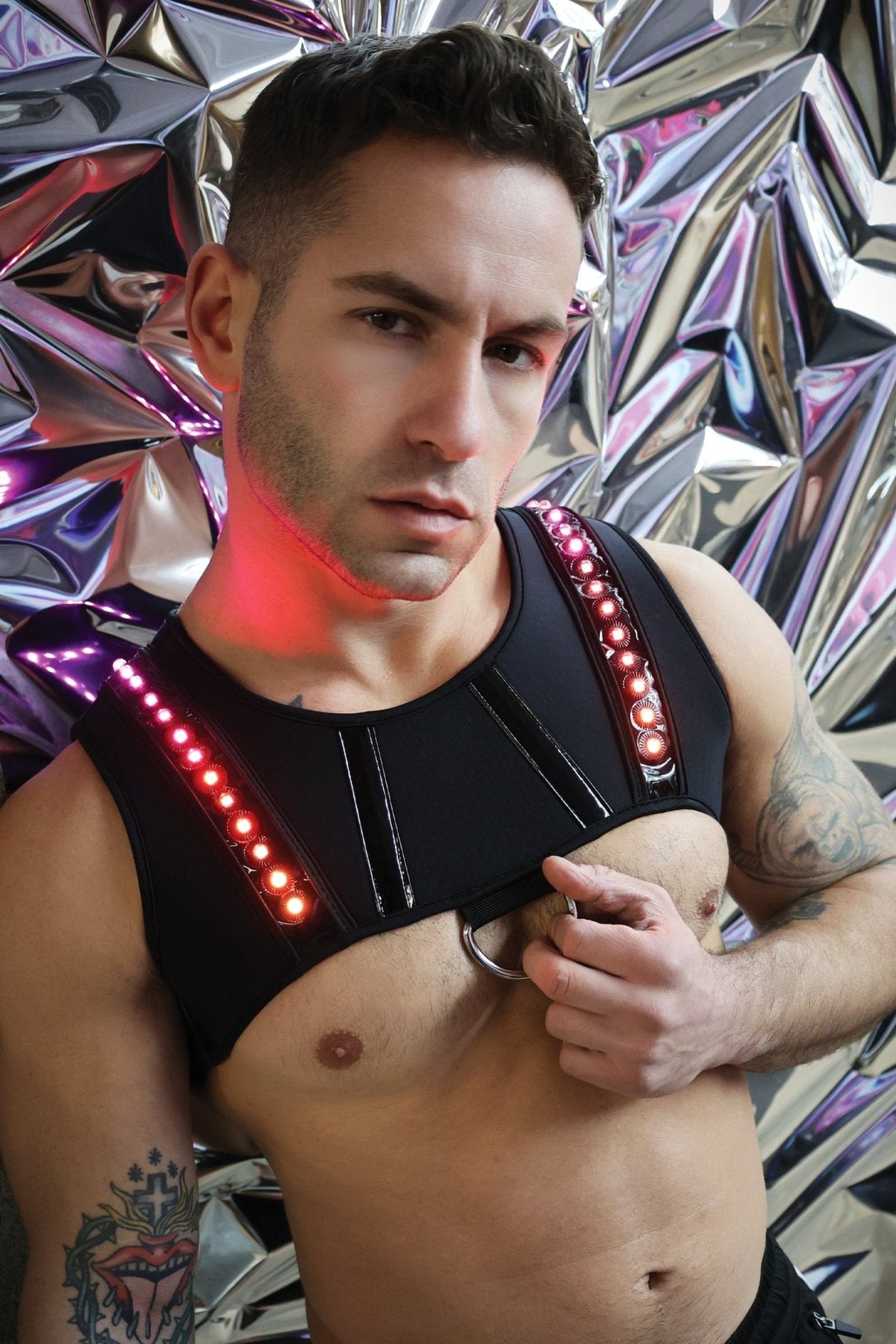 Breedwell Gay Men's Prismaglow Chest Harness