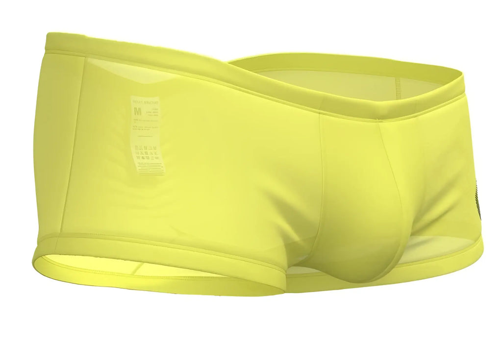 Bright yellow private structure brut4390 bare hipster briefs with smooth stretchy fabric and subtle seam detail