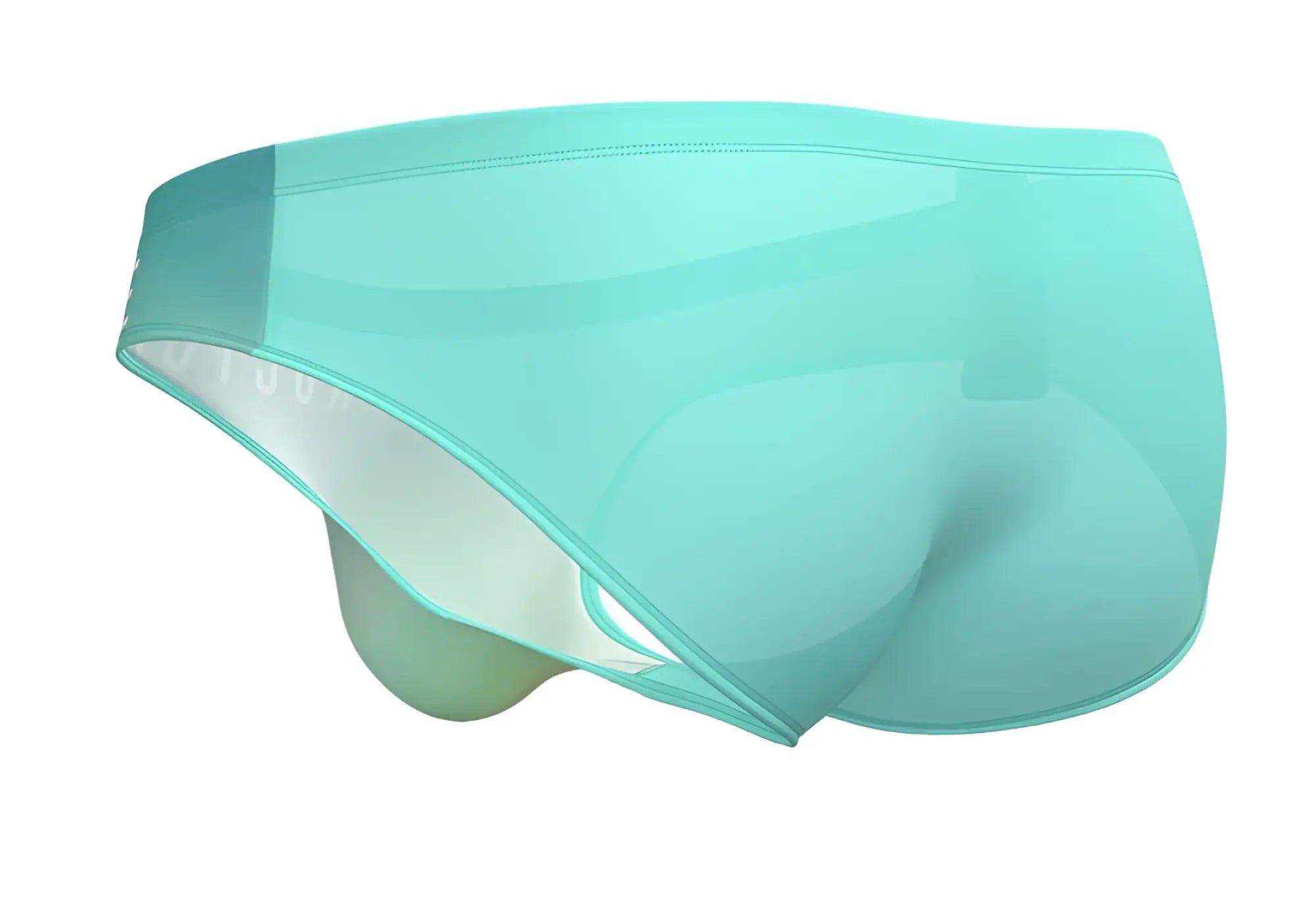 Private structure brut4392 bare bikini in cyan mist with translucent mint green smooth form fitting design and subtle seams