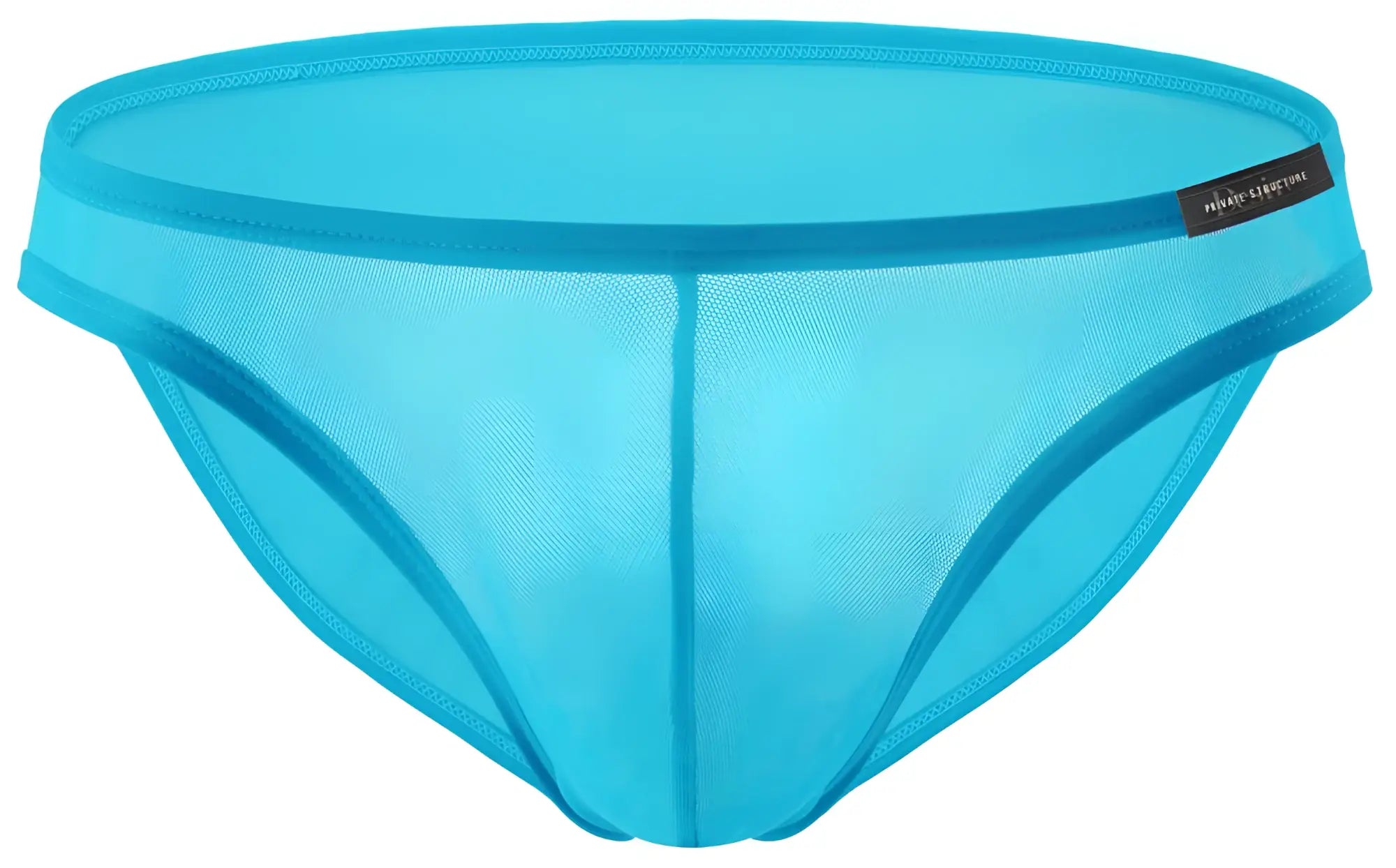 Private structure diamu3455bt desire intima low rise bikini in vibrant turquoise mesh with sleek fit and reinforced elastic waistband