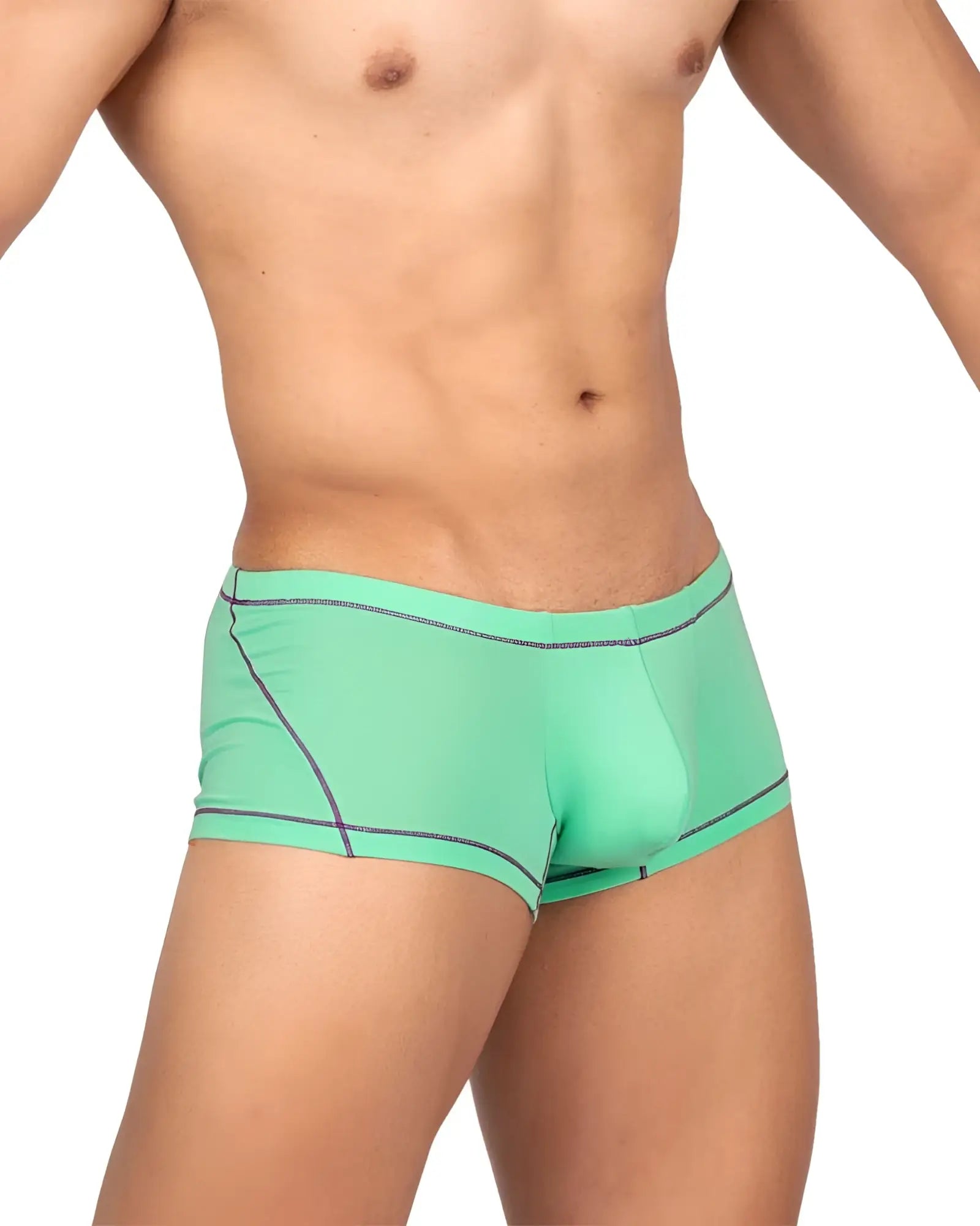 Mint green briefs with dark gray trim by private structure epus4570 prime elysian hipster in cyan color