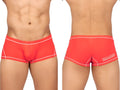 Bright red private structure epus4570 prime elysian hipster briefs with white stitching and stay future logo on back