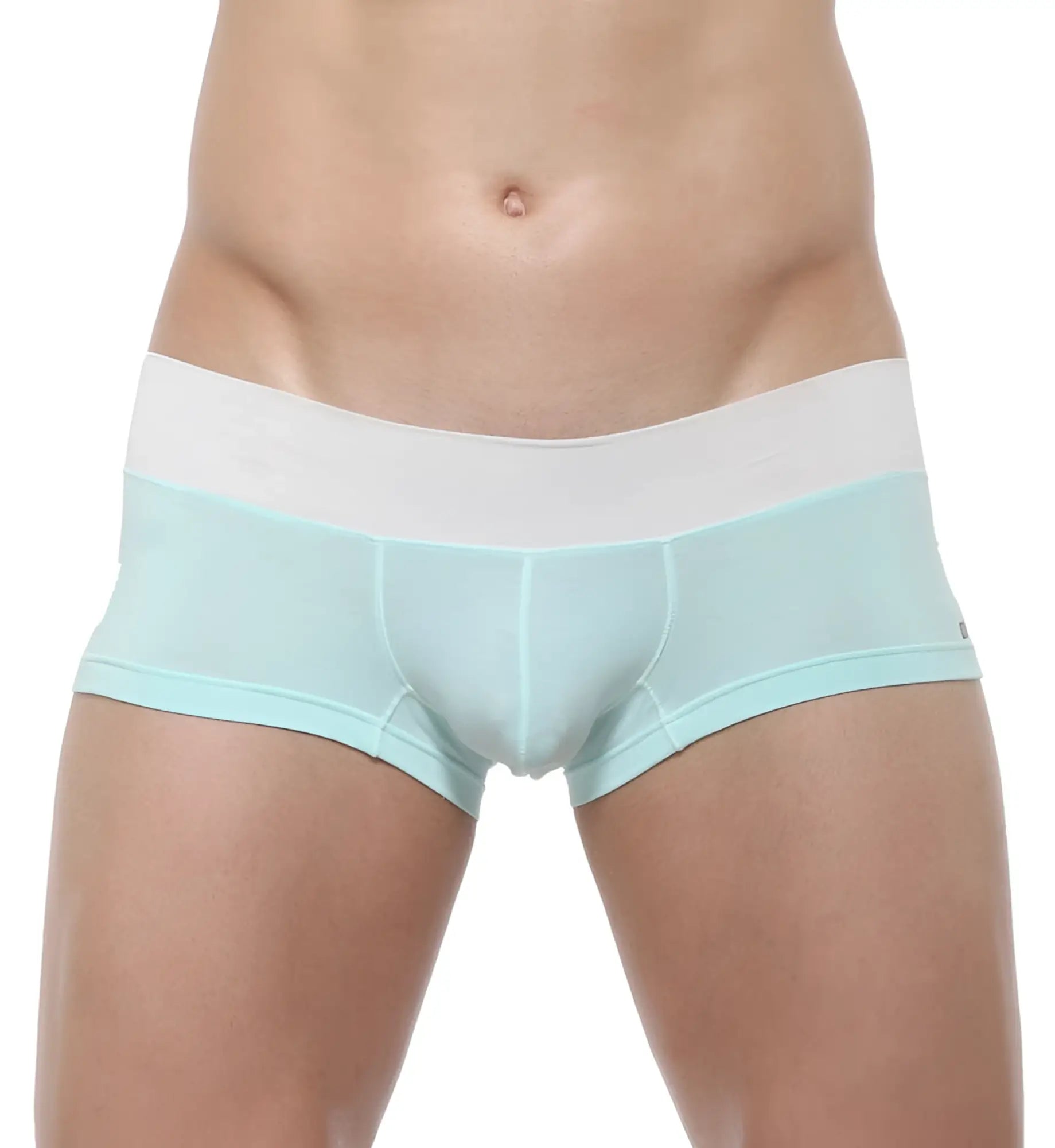 Private Structure Nexus trunk boxer brief underwear in reef blue with smooth, form-fitting design size L
