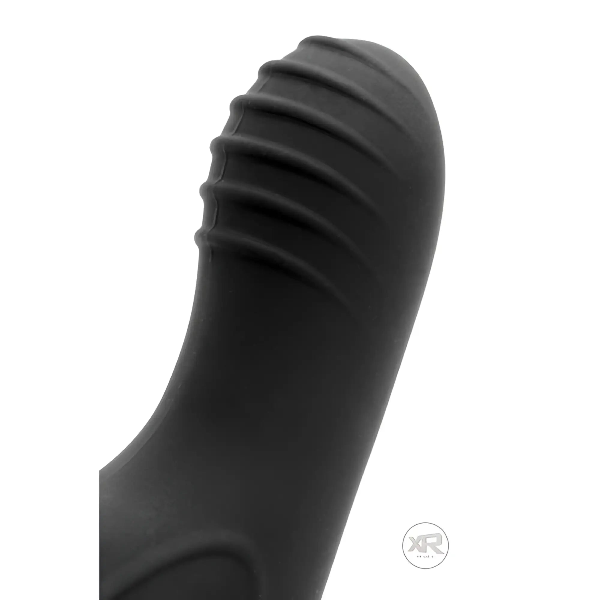 Prostatic Play Maverick: A black, matte silicone prostate stimulator featuring a curved, ribbed head.