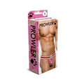 Prowler Ice Cream Jock XXL pink briefs with pink pattern and red and white trim front view