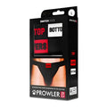 Black packaging for prowler switch jockstrap adjustable briefs set with red switch lock and red white text labels