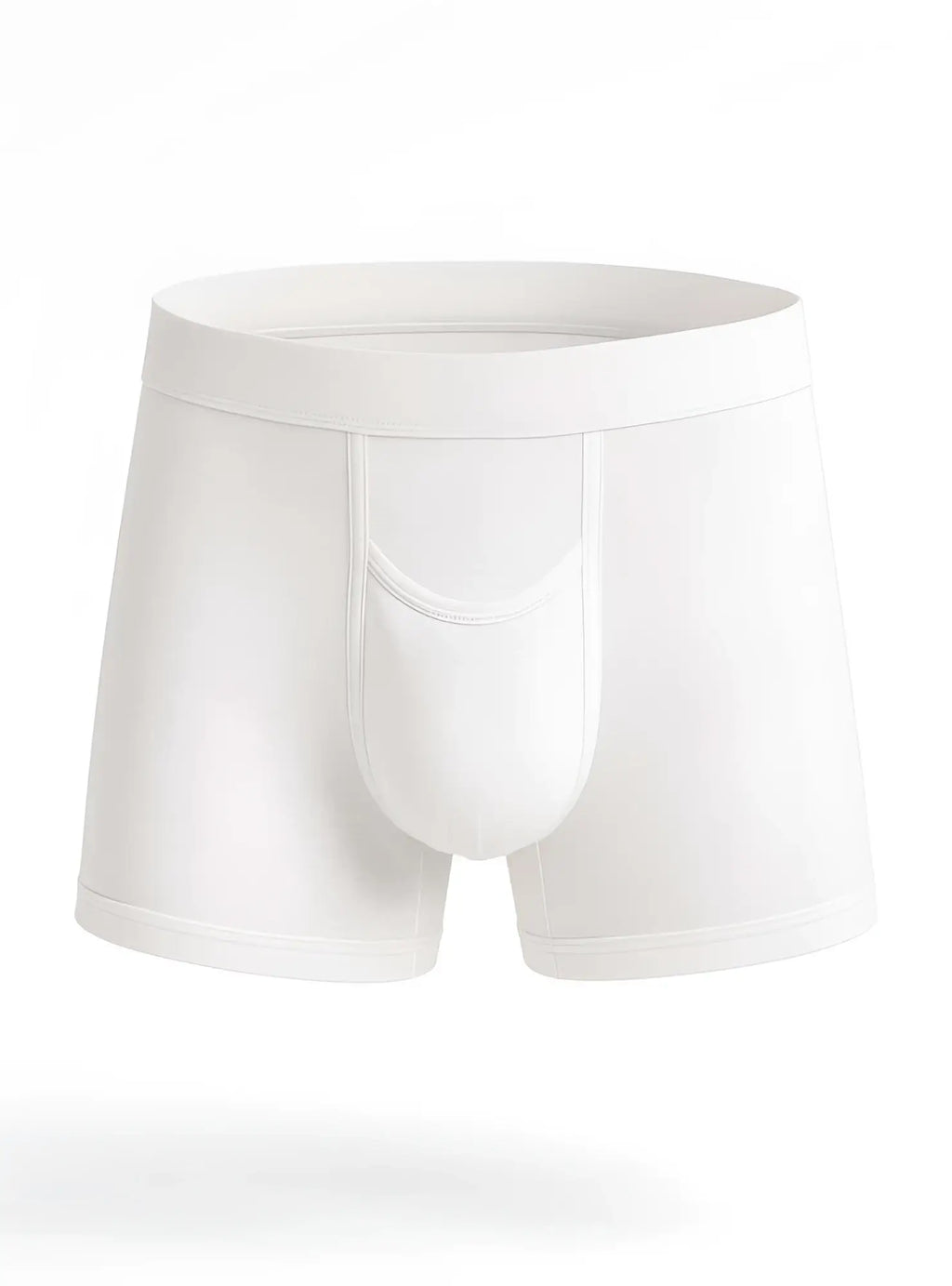 Purecomfort cotton trunk white men’s briefs with seamless design and supportive pouch made of soft cotton