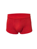 Red relax trunk briefs in red with textured fabric and ribbed waistband for comfortable everyday wear