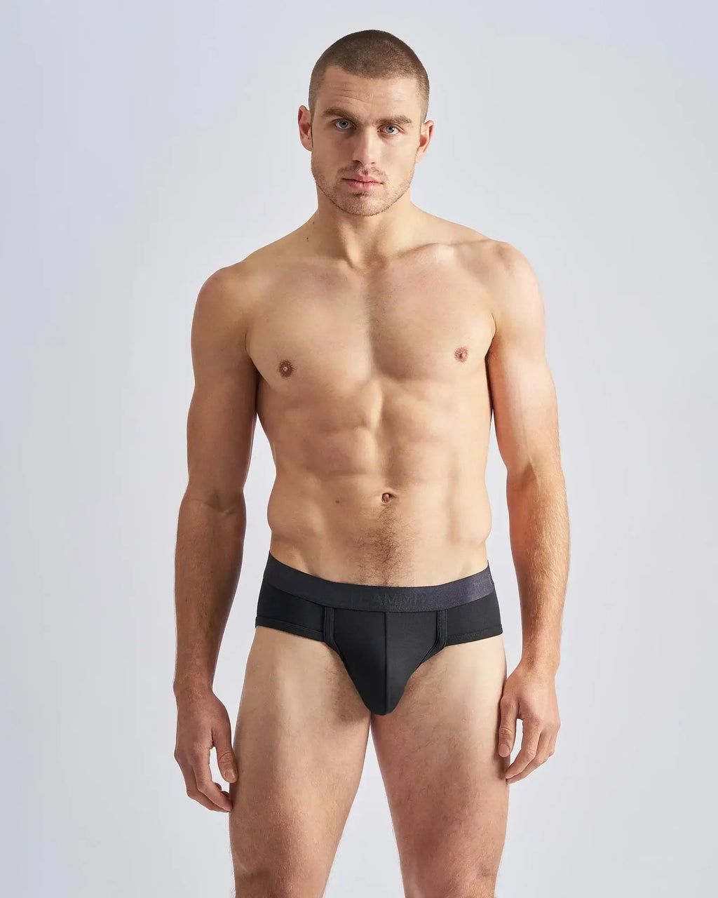 Black reign brief with smooth form-fitting design and subtle elastic waistband for comfortable everyday wear