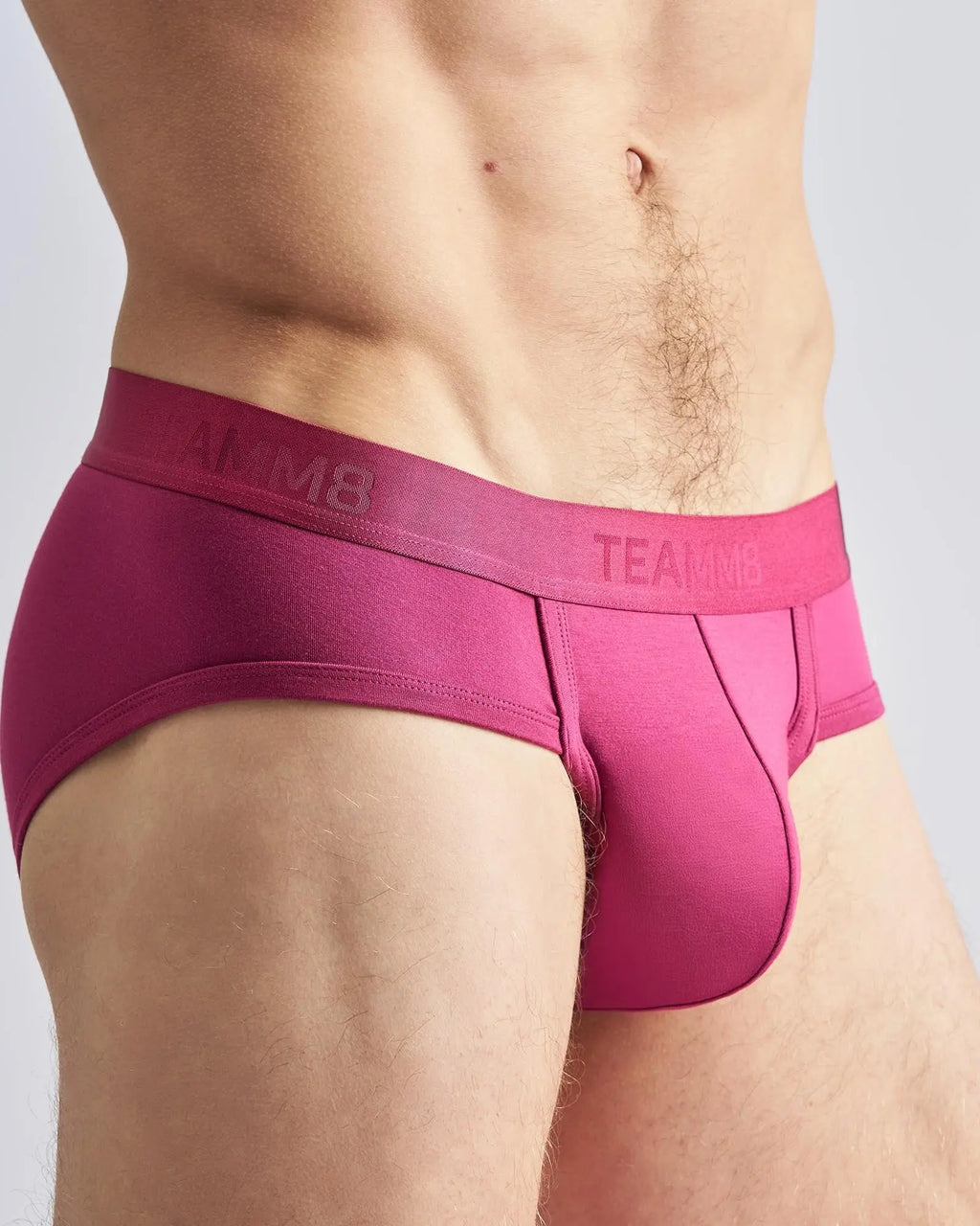Fuchsia reign brief men’s snug fit briefs with elastic waistband designed for all-day comfort and support