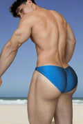 JJ Malibu Dynamic Classic Scrunch-Butt Brief - Neonblau