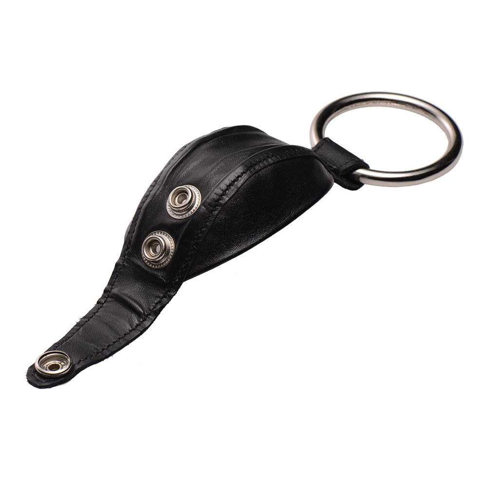 Strenge Leder Schwanz Zwangsjacke