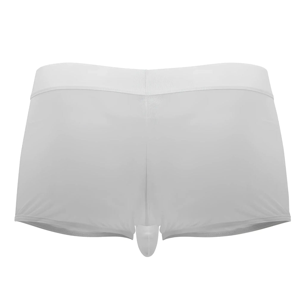 White sheer men’s briefs roger smuth rs072 trunks with transparent molded front panel