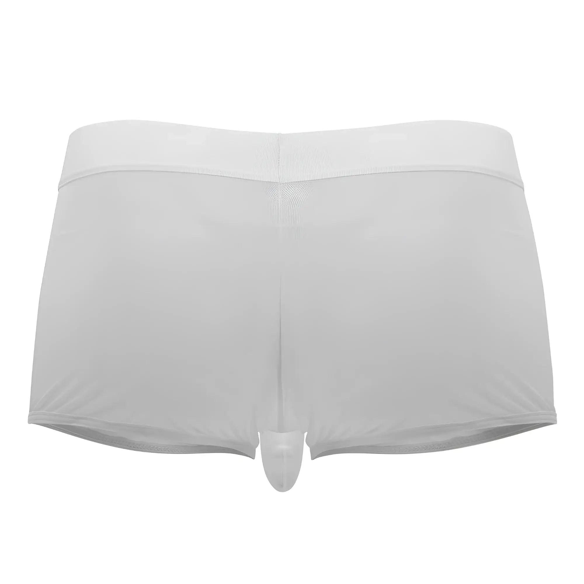 White sheer men’s briefs roger smuth rs072 trunks with transparent molded front panel