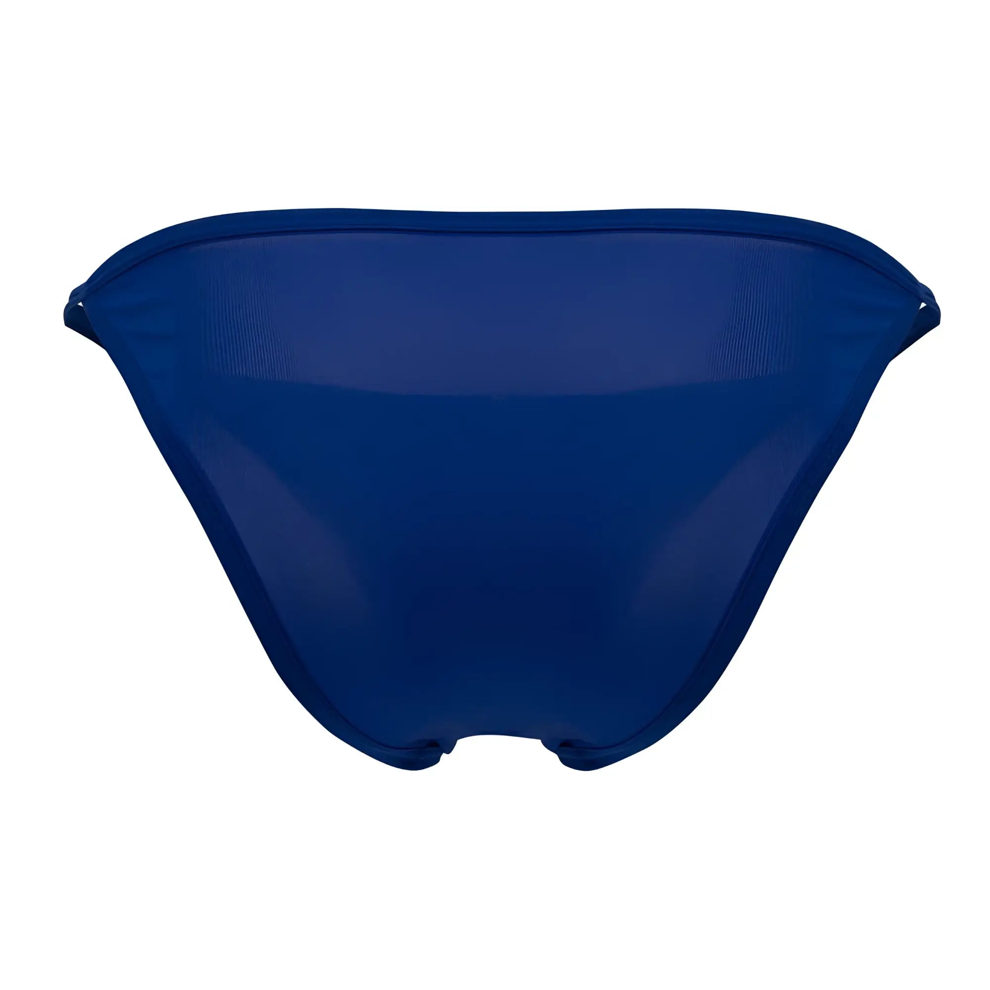 Deep blue sheer mesh bikini bottom with sleek minimalist design from roger smuth rs084 in royal blue color