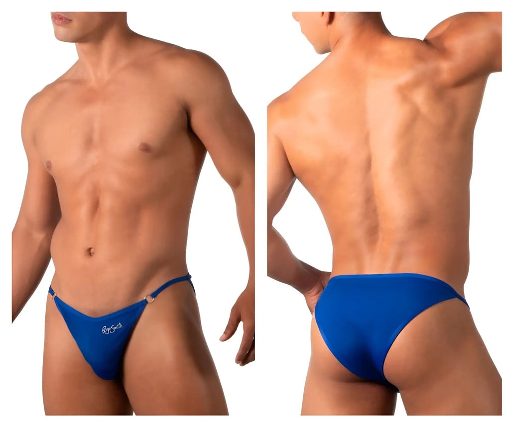 Blue men’s swim trunks roger smuth rs084 bikini royal blue with sleek form-fitting design and small front logo