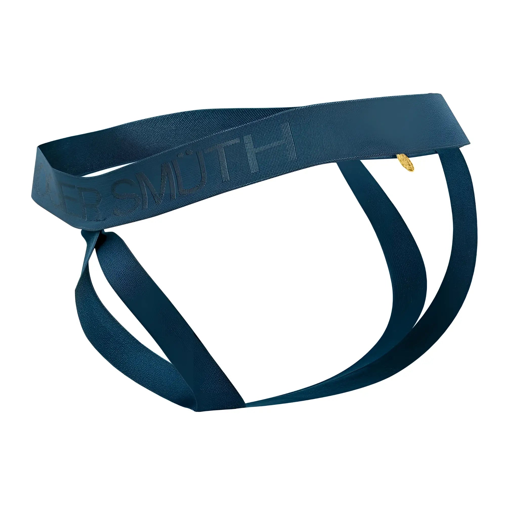 Dark blue elasticated men’s briefs with textured arsmith logo and gold-tone emblem roger smuth rs087 ball lifter green