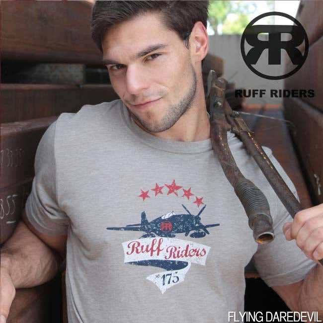 Ruff Riders Flying Daredevil Kurzarm-T-Shirt Ash Größe L