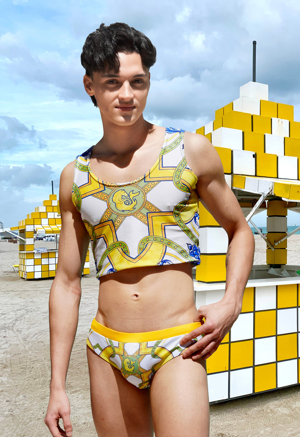 Maris Equi Arc Men's Crop Tank Top