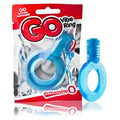 Blue translucent plastic go vibe ring by Screaming O designed for discreet personal stimulation and comfort