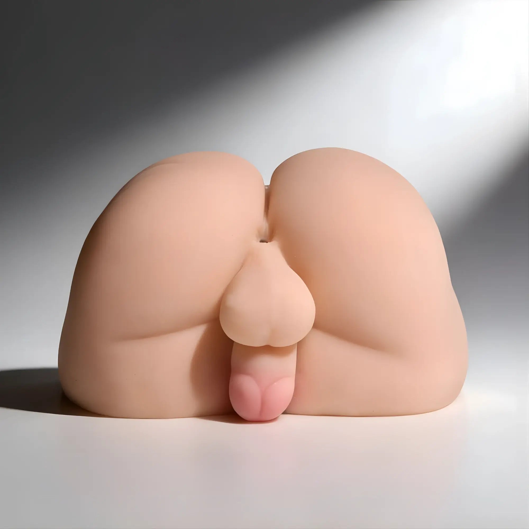 SexFlesh Doggie Style David masturbator: a realistic, skin-toned silicone male torso segment from the waist down.