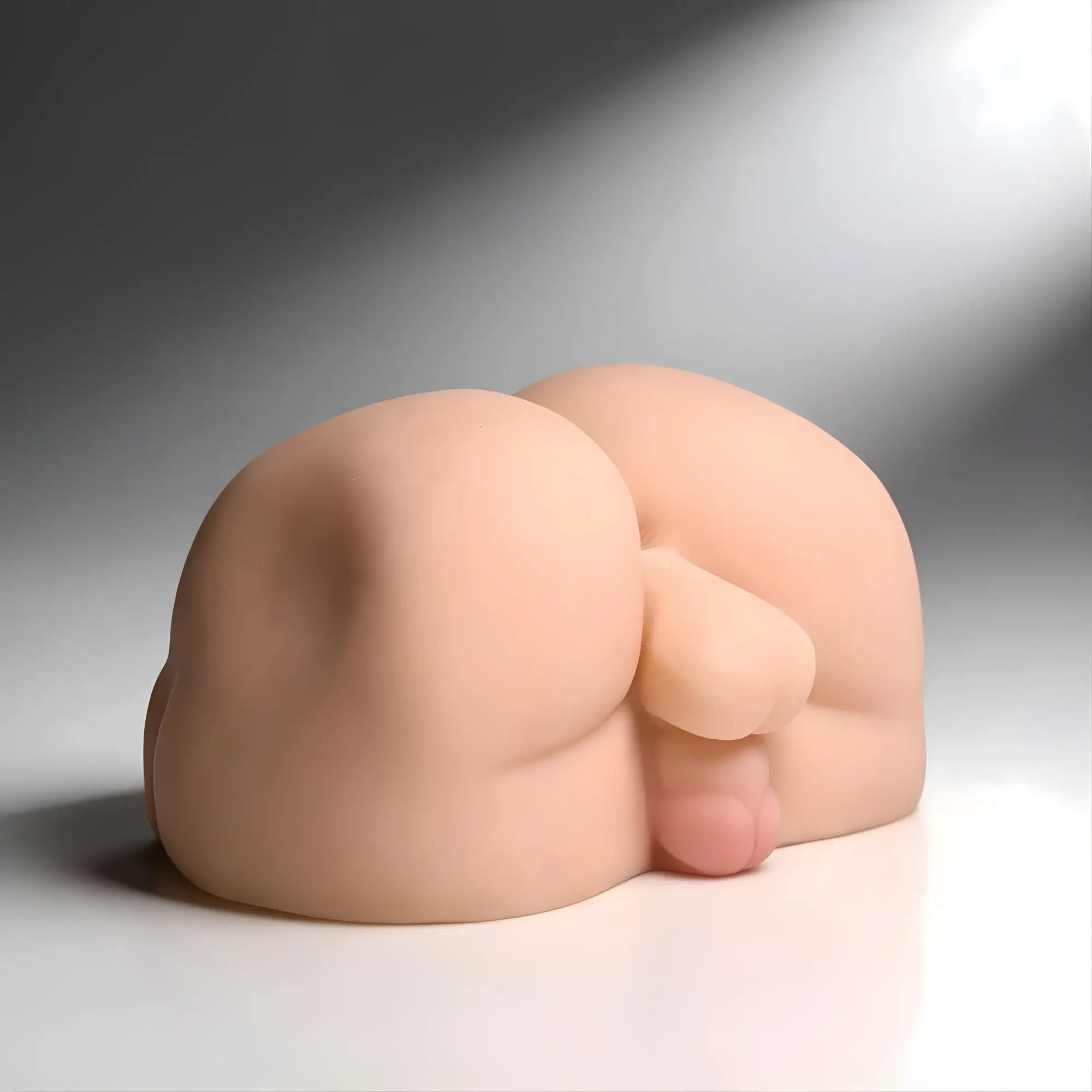 SexFlesh Doggie Style David masturbator: a realistic, skin-toned, molded silicone male torso lower-body replica.